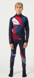  Гоночный костюм NordSki  Jr Heat blue/red  размер 158 (А2) фото в интернет-магазине КАСКАД