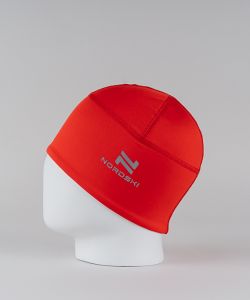Шапка NordSki Warm red тренировочная (M) (C3)