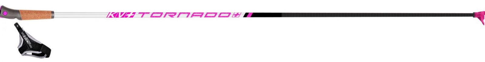 Лыжные палки КV+ Tornado  Plus Jr Pink QCD 23P003JQP (145 см.)