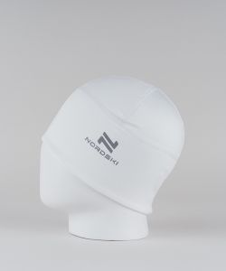 Шапка NordSki Warm white тренировочная (M) (C3)