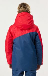 Утепленная куртка NordSki Jr Active red/denim рост 146 (E3)