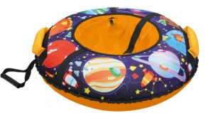 Детская игрушка тюбинг с рисунком ТБ3К-85 круговой дизайн Nika Kids зимний