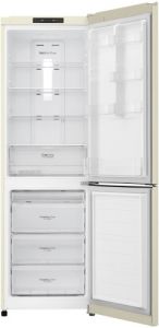 Холодильник LG GA-B 419 SYJL бежевый 