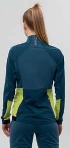 Разминочная куртка NordSki Race dark Jeans/lime W S (38)