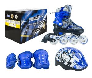 Роликовые коньки MaxCity Volt combo  защита+шлем (р.35-38)