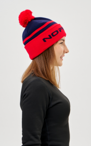 Шапка NordSki Winter dark blue/red (C3)